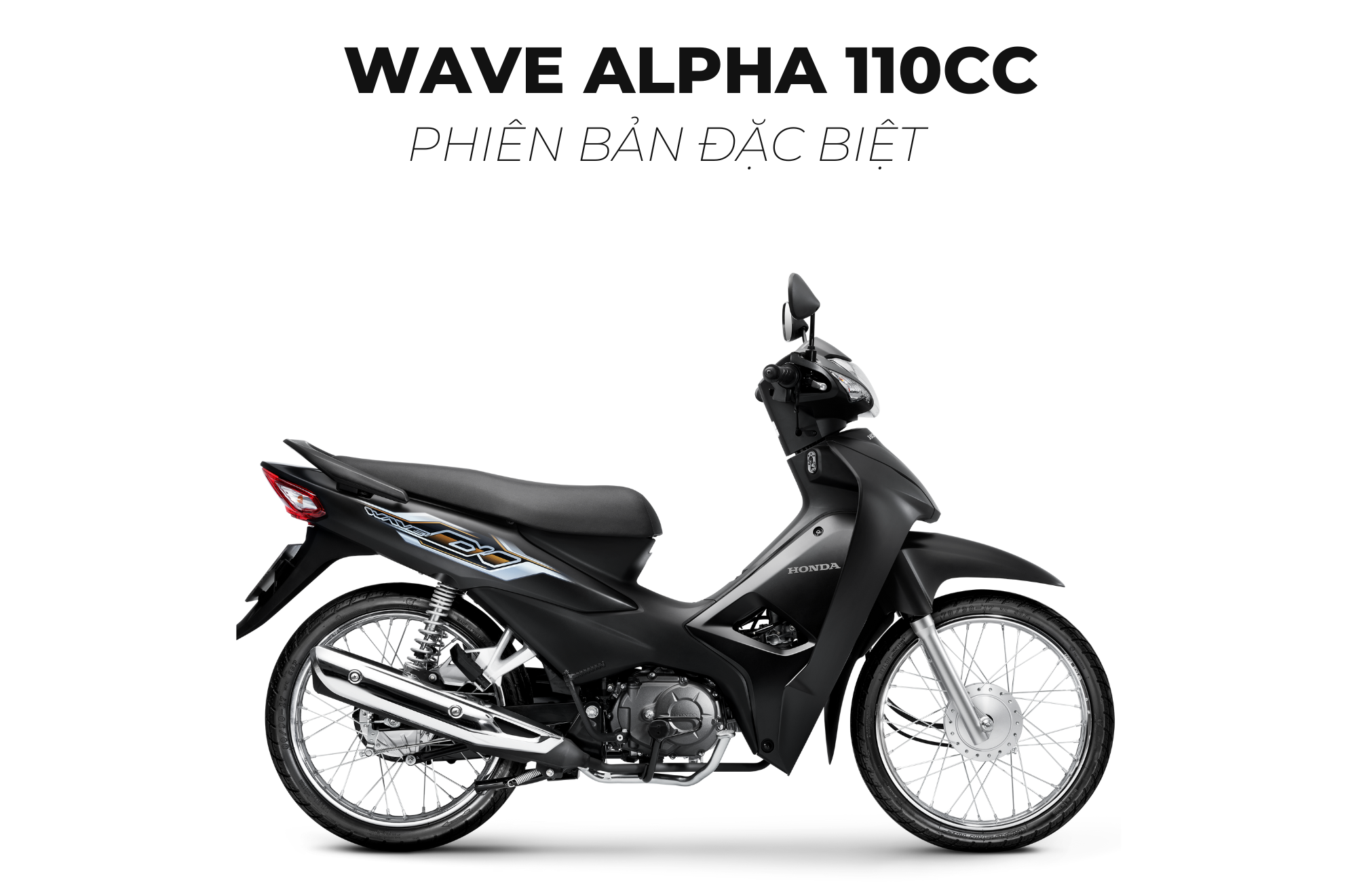 giá xe wave alpha phiên bản đặc biệt màu đen mờ 2023