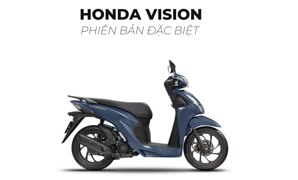 honda vision 2023 phiên bản đặc biệt màu xanh đen