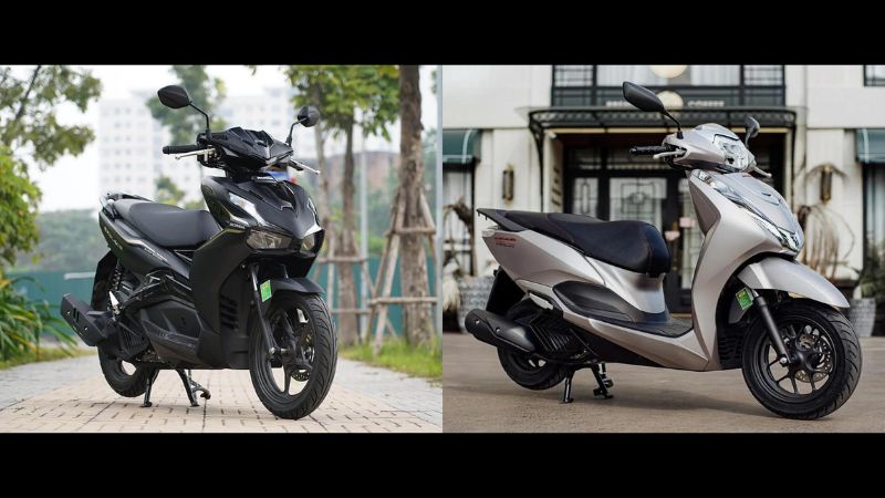 So sánh Ariblade và Honda Lead về thiết kế bên ngoài