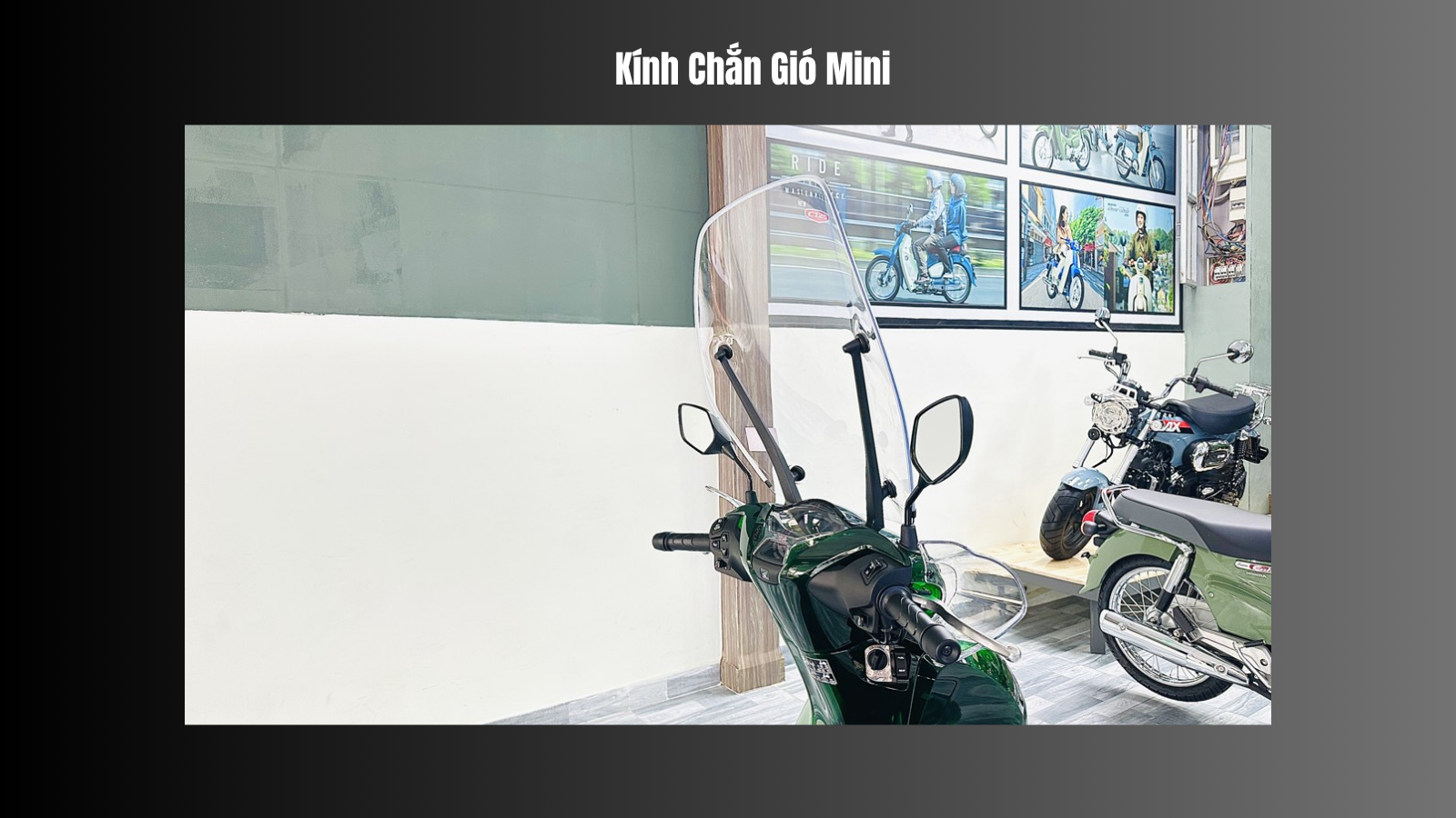 Kính Chắn Gió Mini – Phụ kiện xe SH Tăng Tiện Nghi, Nâng Tầm Phong Cách