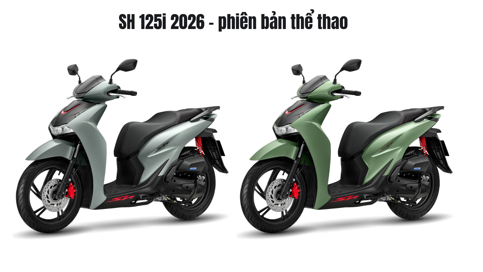Honda Sh 2026 - Màu sắc của SH125i phiên bản Thể Thao