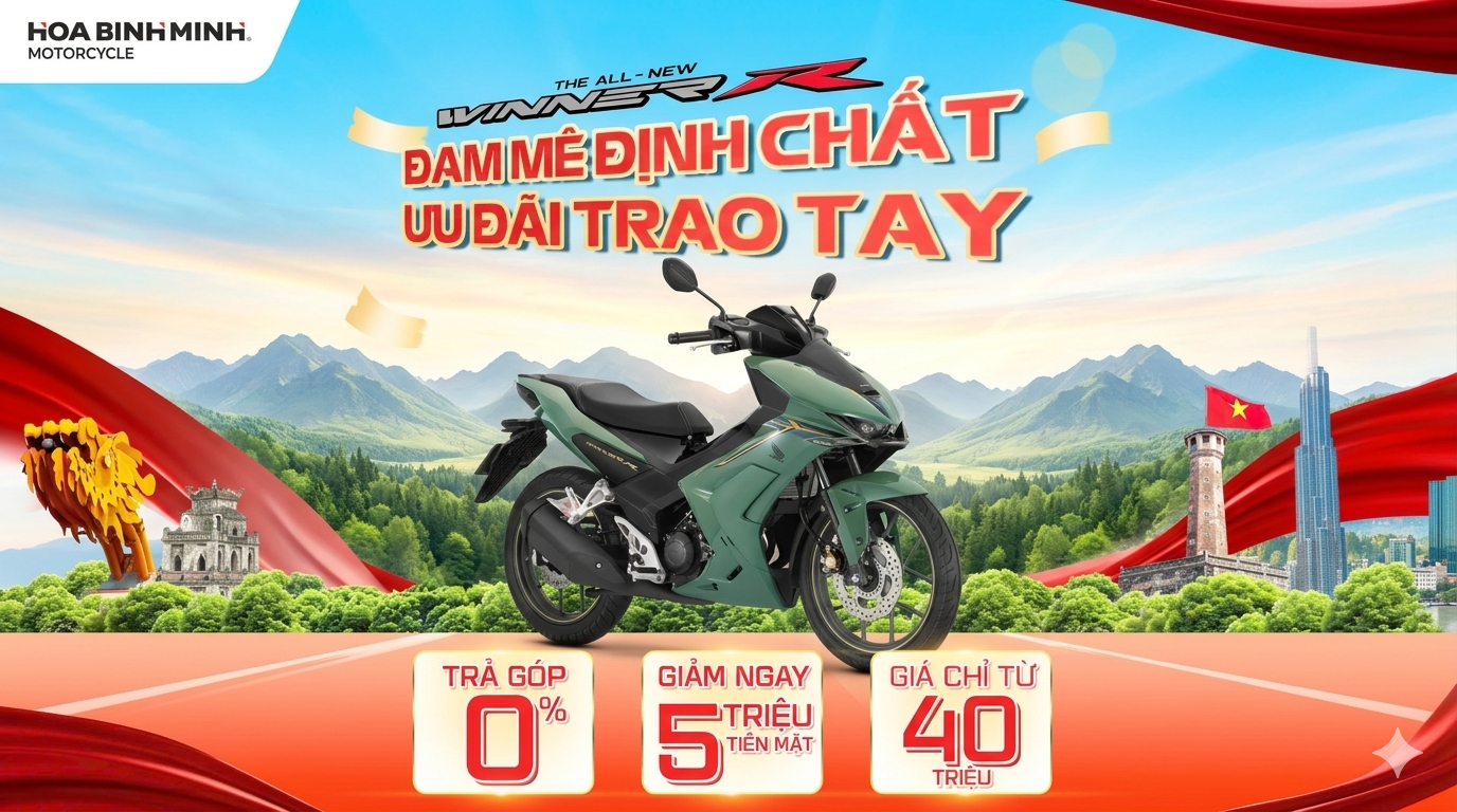 Giá xe Winner R 2026 - Ưu đãi độc quyền tại Hòa Bình Minh
