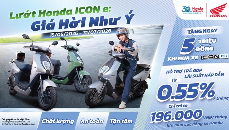 Chương Trình Khuyến Mại Honda ICON e: 2026
