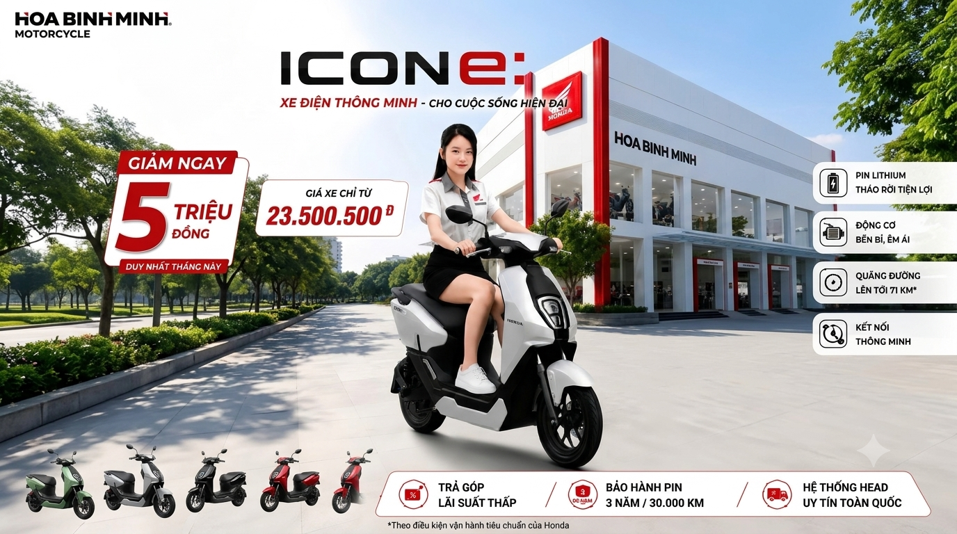 Chương trình khuyến mại của Honda Icon E