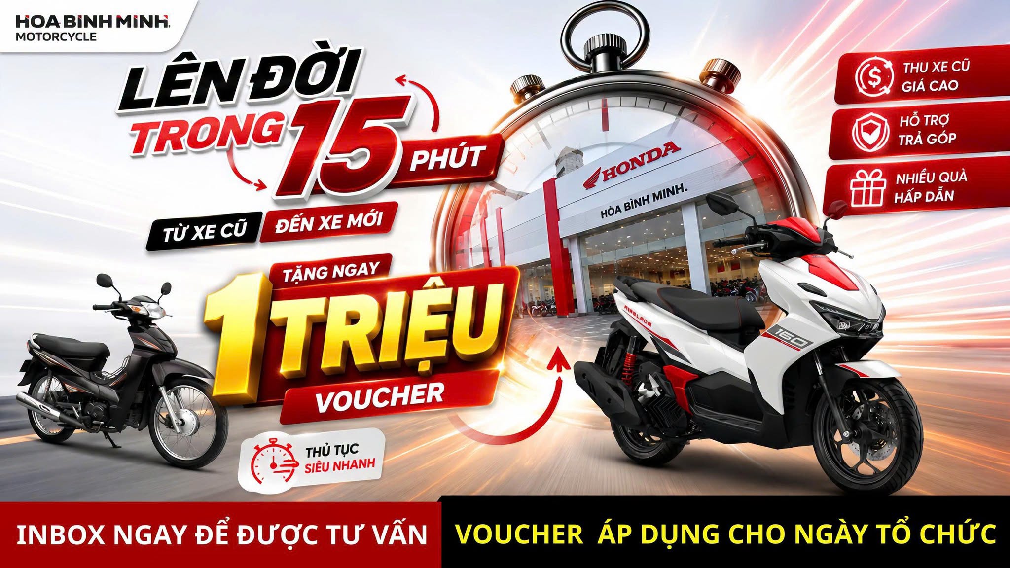 Thu xe cũ đổi xe mới Head Bình Minh Phú Thọ có gì hấp dẫn?