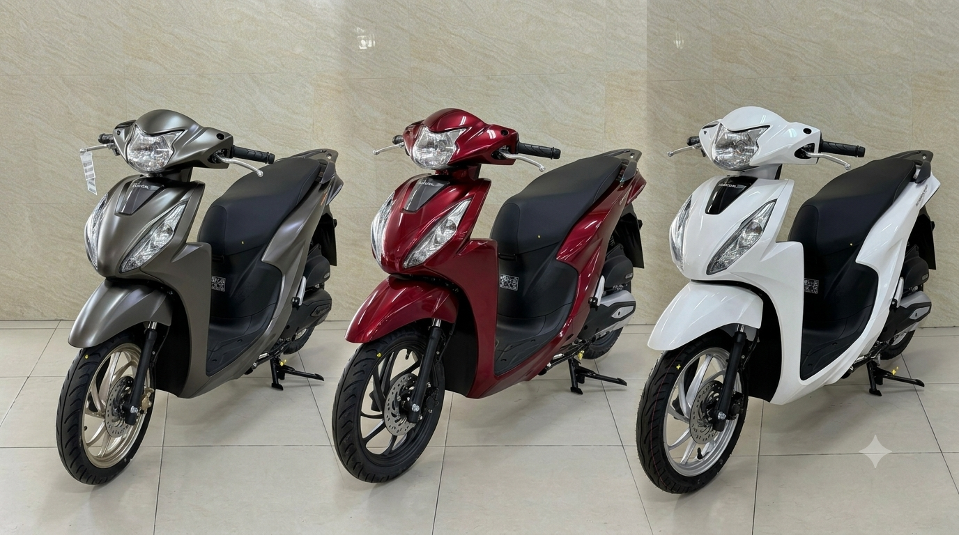 3 màu sắc trên Vision bản thấp gồm: Trắng đen, Đỏ xám, Nâu xám 3 màu sắc trên Vision bản thấp gồm: Trắng đen, Đỏ xám, Nâu xám
